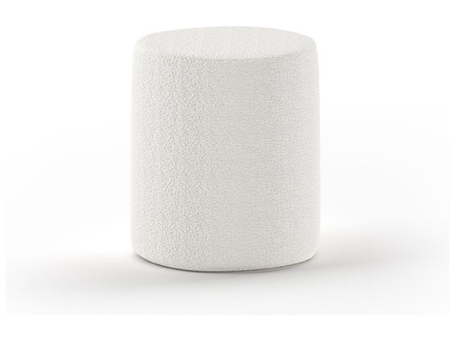 Vipack Moon nachttafel boucle wit