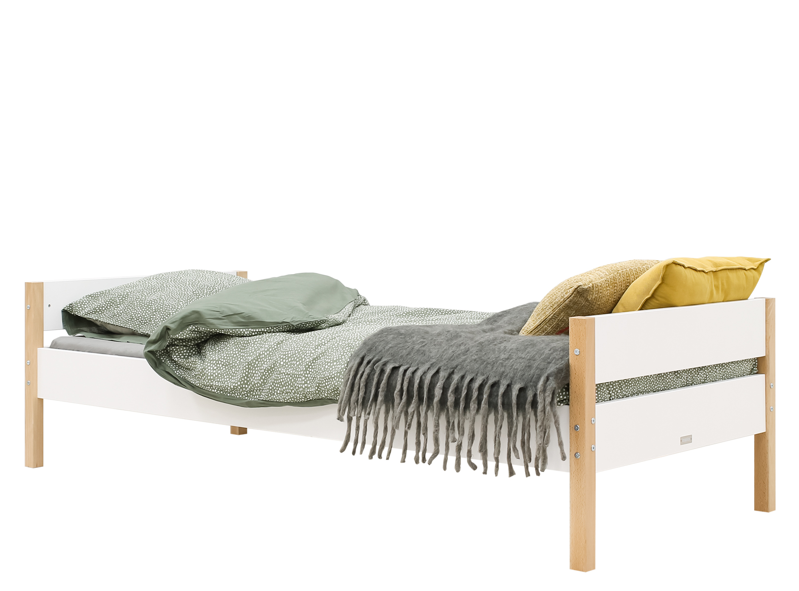 Bopita Lucas bed 90x200 Wit / Naturel