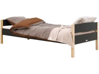 Bopita Lucas bed 90x200 Zwart / Naturel