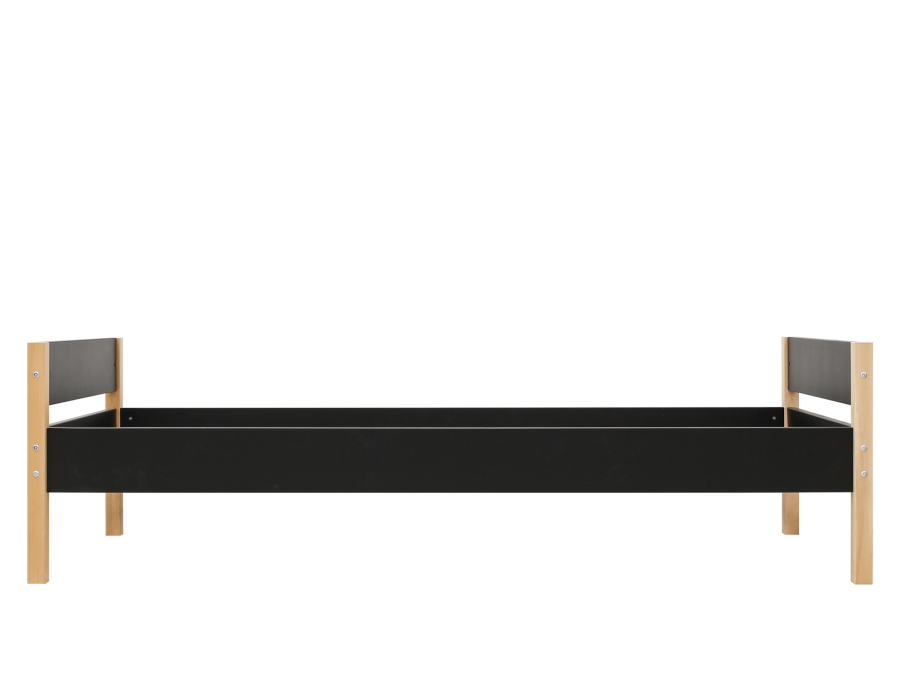 Bopita Lucas bed 90x200 Zwart / Naturel - Afbeelding 4