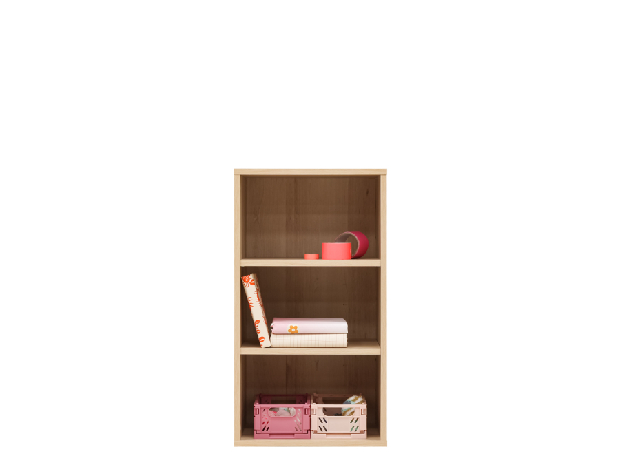 45523201 bookcase Lucas front with accessories