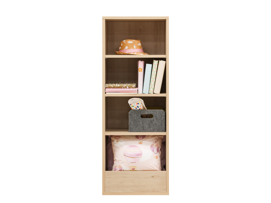 45623201 bookcase Lucas front with accessories