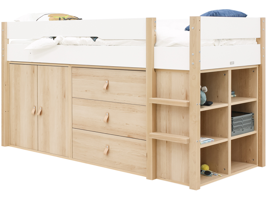 Bopita Lucas halfhoogslaper Wit/Naturel - Afbeelding 8