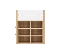 Bopita Lucas halfhoogslaper met opbergkasten 90x200 Wit / Naturel - Afbeelding 3