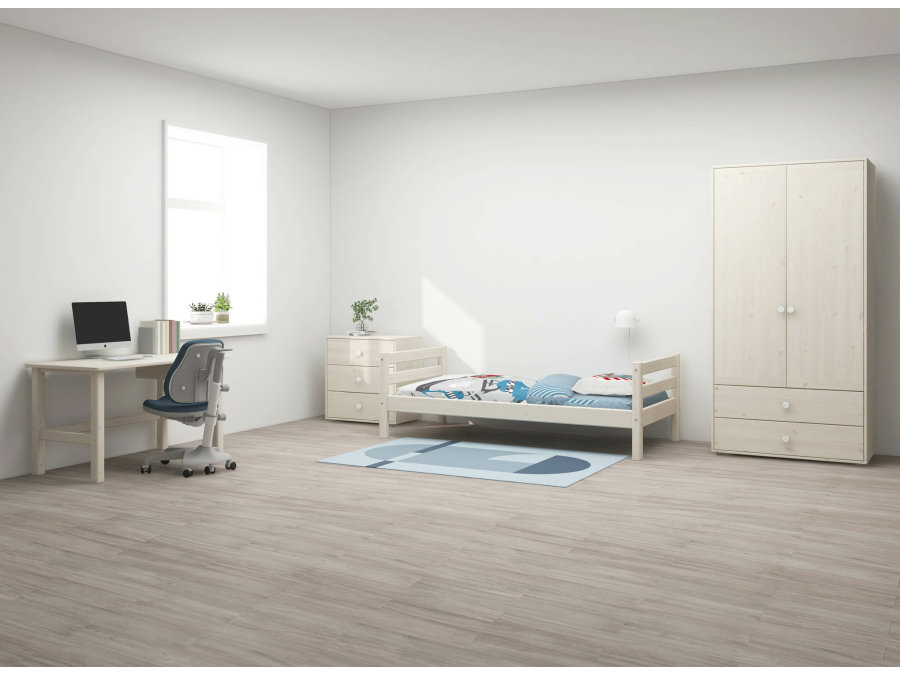 Flexa Classic eenpersoonsbed 90x200 whitewash - Afbeelding 5