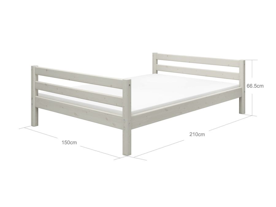 Flexa Classic twijfelaar 140x200 whitewash - Afbeelding 4