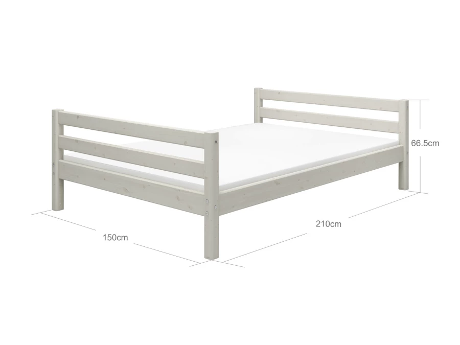 Flexa Classic twijfelaar 140x200 whitewash - Afbeelding 4