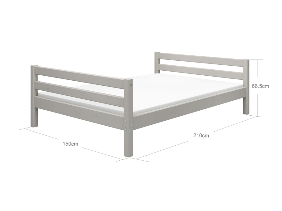 Flexa Classic twijfelaar 140x200 greywash - Afbeelding 4