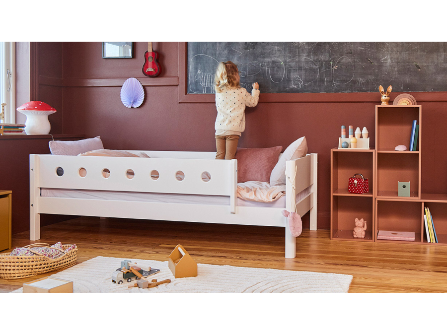 Flexa White Bedbank met uitvalbeveiliging - wit - Afbeelding 5
