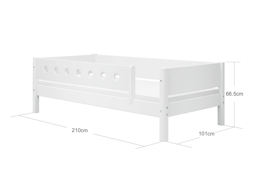Flexa White Bedbank met uitvalbeveiliging - wit - Afbeelding 4