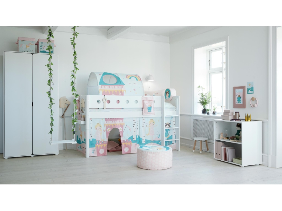 Flexa White Halfhoogslaper m. rechte ladder - wit - Afbeelding 6