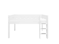 Flexa White Halfhoogslaper m. rechte ladder - wit - Afbeelding 2