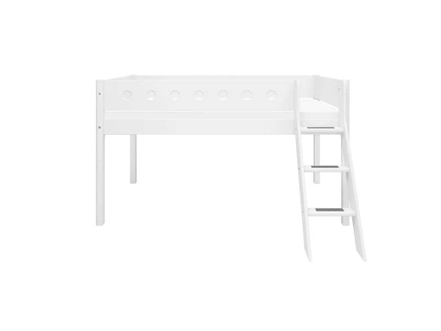 Flexa White Halfhoogslaper m. schuine ladder - wit - Afbeelding 2