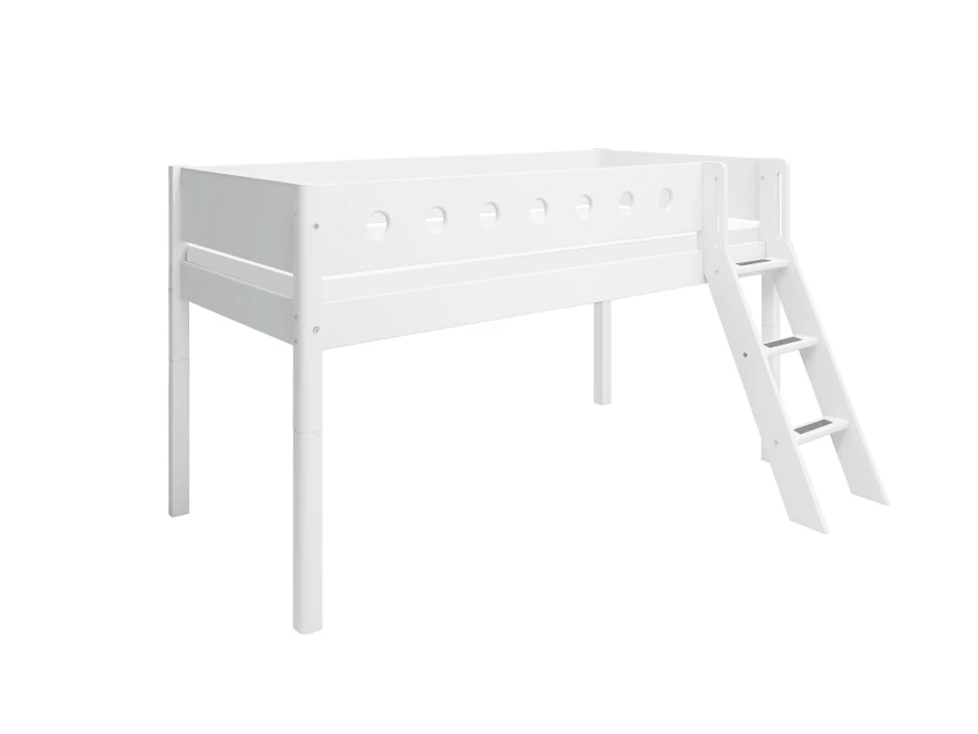 Flexa White Halfhoogslaper m. schuine ladder - wit - Afbeelding 3