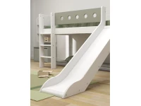 Flexa White Halfhoogslaper m. rechte ladder en glijbaan - natural green - Afbeelding 5