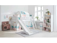 Flexa White Halfhoogslaper m. schuine ladder en glijbaan - wit - Afbeelding 6