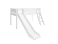 Flexa White Halfhoogslaper m. schuine ladder en glijbaan - wit - Afbeelding 3