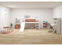 Flexa White Halfhoogslaper m. schuine ladder en glijbaan - blush - Afbeelding 6