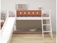 Flexa White Halfhoogslaper m. schuine ladder en glijbaan - blush - Afbeelding 5