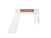 Flexa White Halfhoogslaper m. schuine ladder en glijbaan - blush - Afbeelding 2