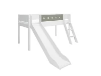 Flexa White Halfhoogslaper m. schuine ladder en glijbaan - natural green - Afbeelding 3