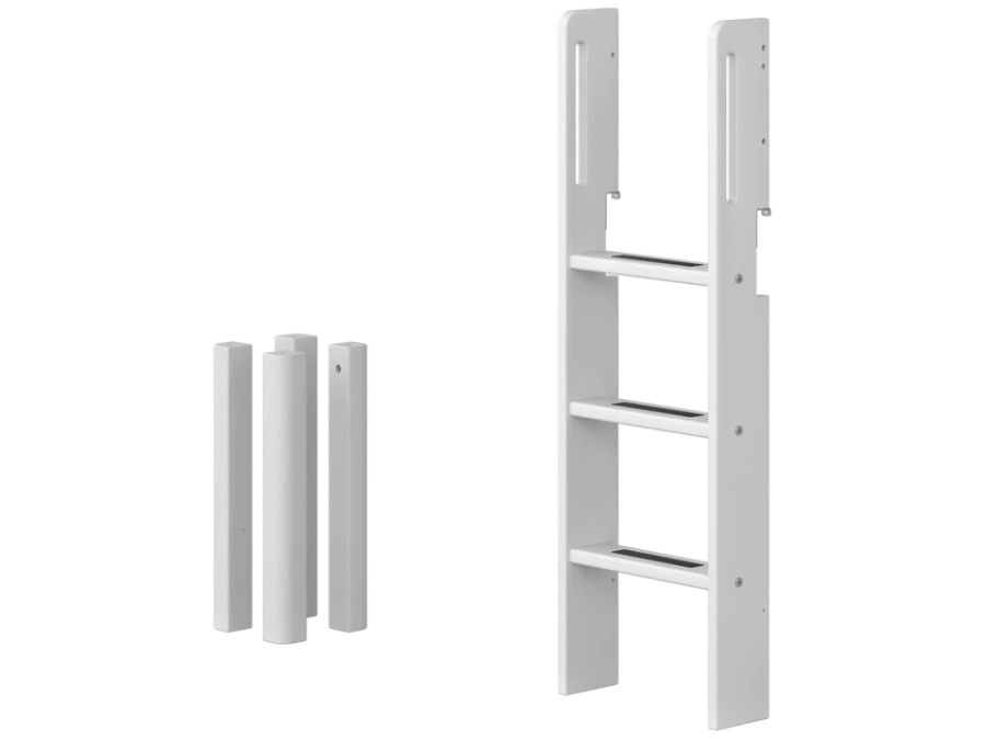 Flexa White Rechte ladder en poten voor halfhoogslaper