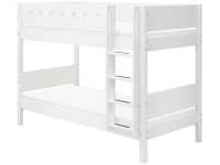 Flexa White Stapelbed met rechte ladder - wit