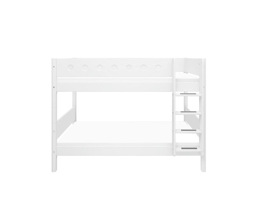 Flexa White Stapelbed met rechte ladder - wit - Afbeelding 2