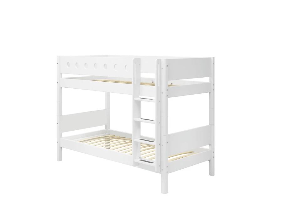 Flexa White Stapelbed met rechte ladder - wit - Afbeelding 3