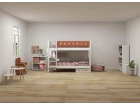 Flexa White Stapelbed met rechte ladder - blush - Afbeelding 7