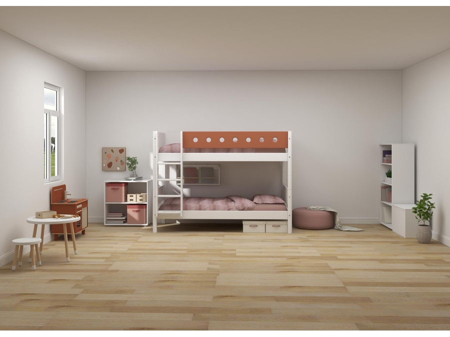 Flexa White Stapelbed met rechte ladder - blush - Afbeelding 7