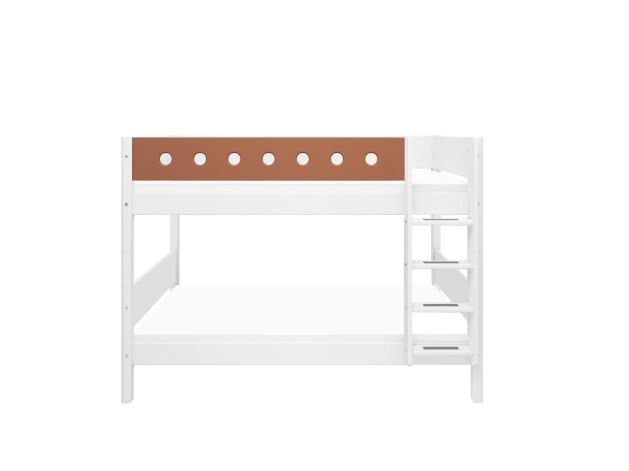 Flexa White Stapelbed met rechte ladder - blush - Afbeelding 2