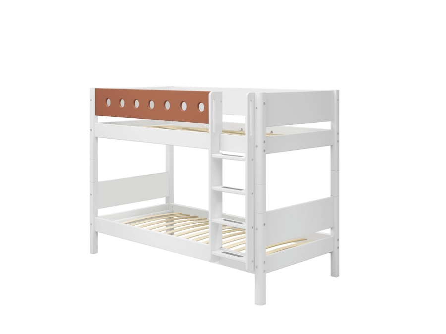 Flexa White Stapelbed met rechte ladder - blush - Afbeelding 3