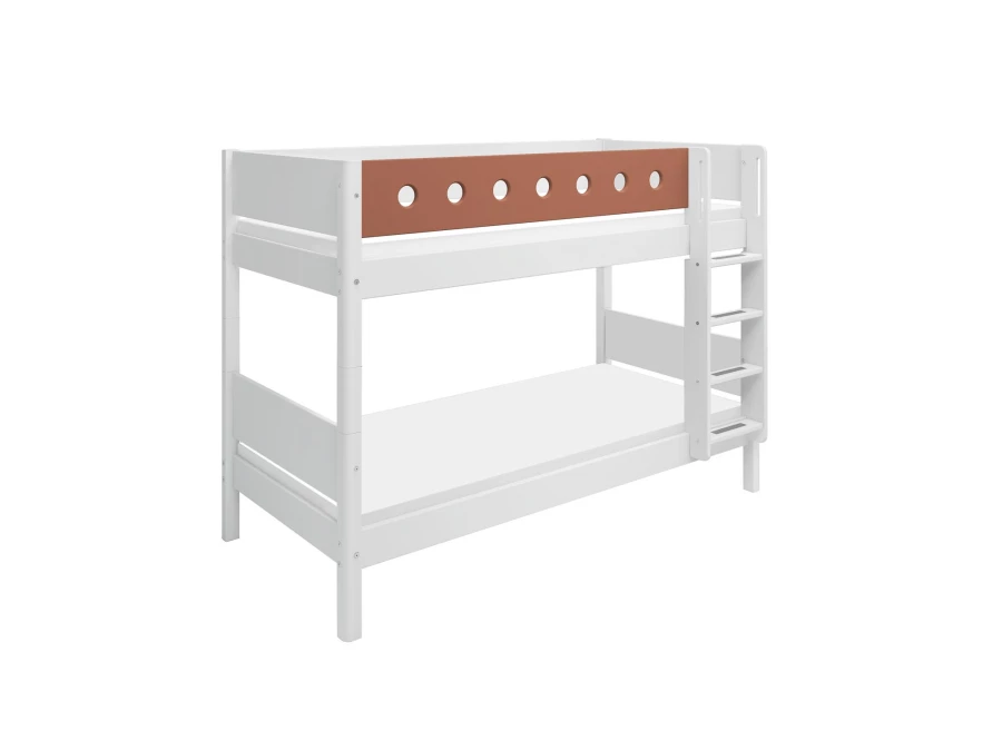 Flexa White Stapelbed met rechte ladder - blush - Afbeelding 4