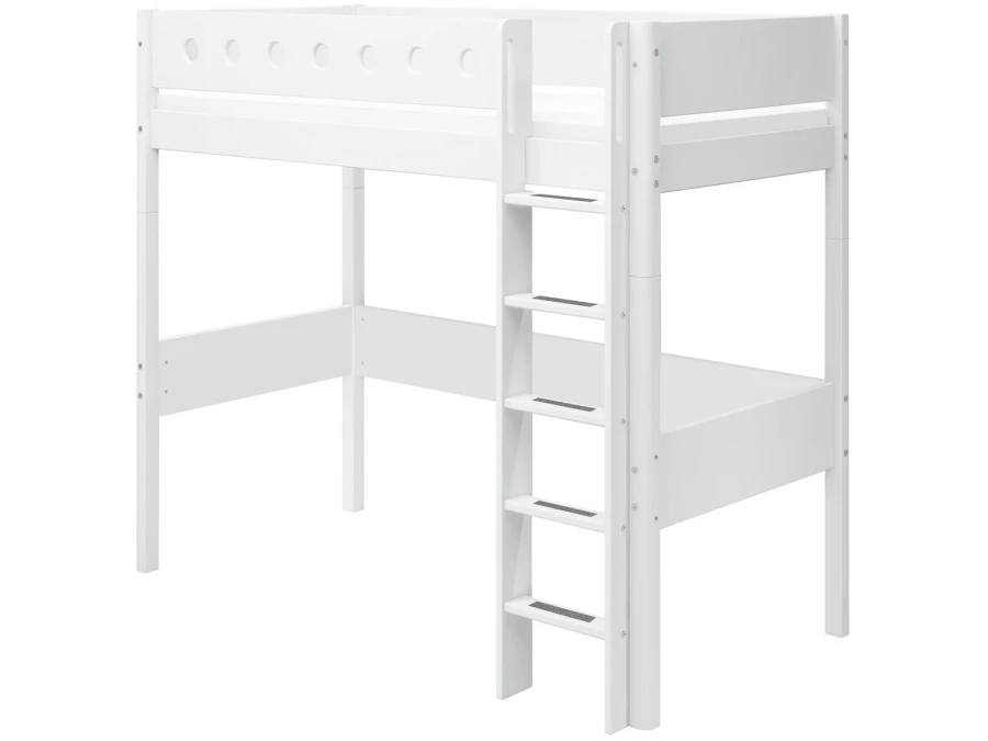 Flexa White Hoogslaper m. rechte ladder - wit