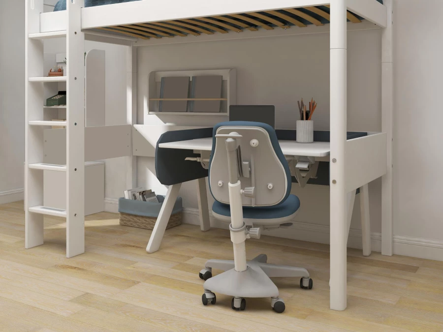 Flexa White Hoogslaper m. rechte ladder - wit - Afbeelding 5