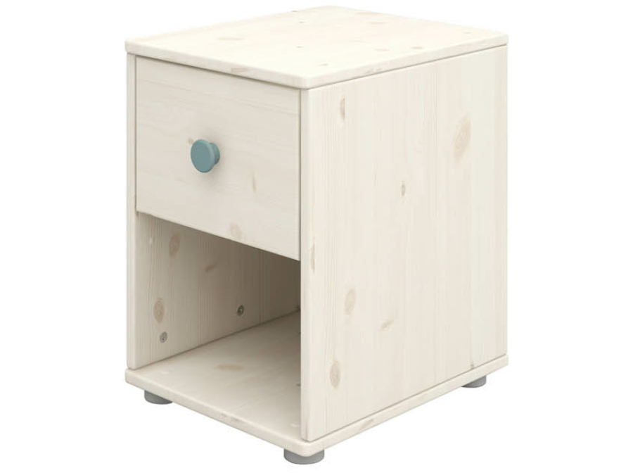 Flexa Classic nachtkastje whitewash / teal