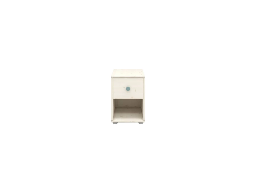 Flexa Classic nachtkastje whitewash / teal - Afbeelding 2