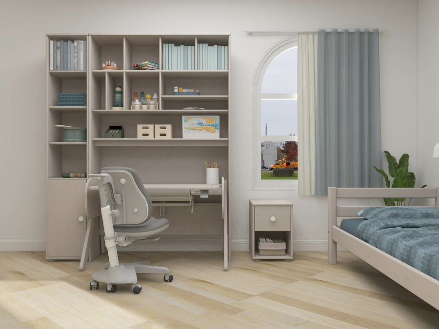 Flexa Classic nachtkastje greywash / wit - Afbeelding 4