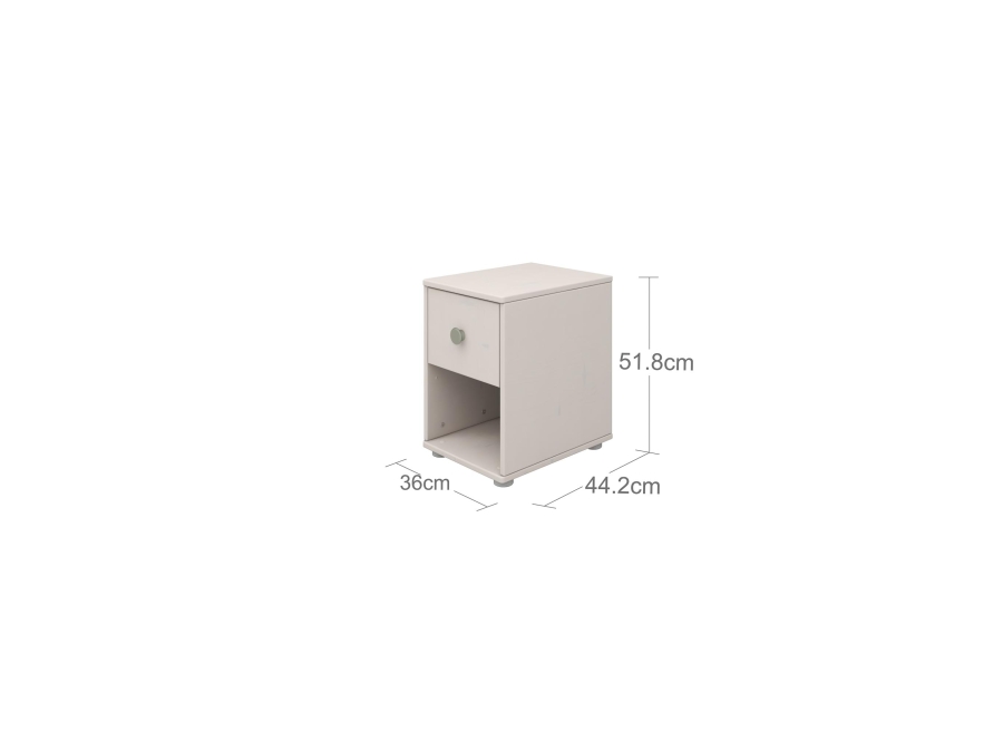 Flexa Classic nachtkastje greywash / wit - Afbeelding 3