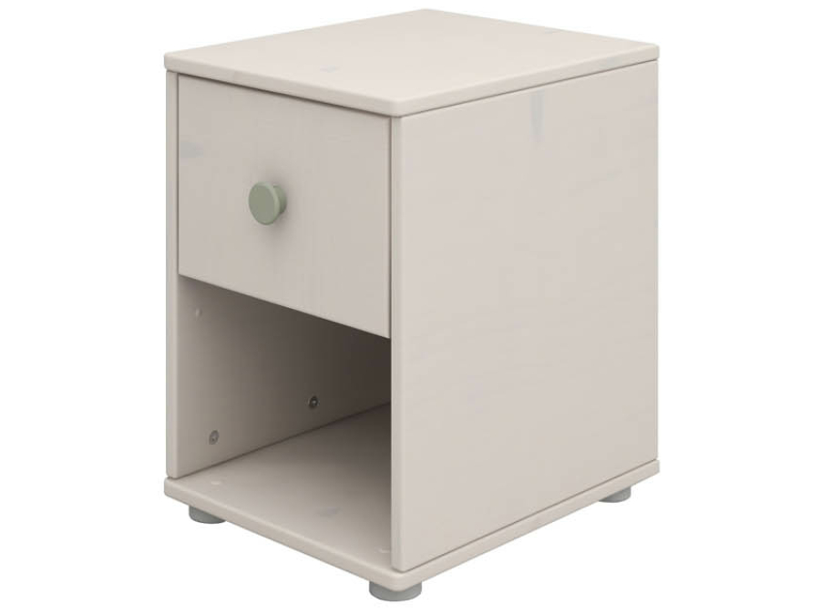 Flexa Classic nachtkastje greywash / natural green