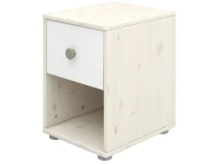 Flexa Classic nachtkastje whitewash / wit / natural green