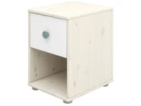 Flexa Classic nachtkastje whitewash / wit / teal