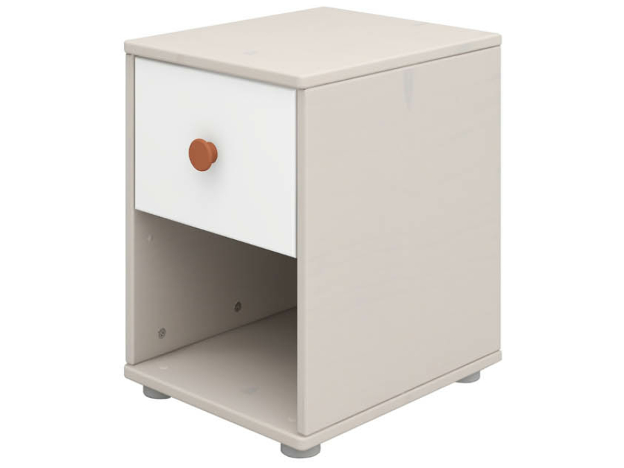 Flexa Classic nachtkastje greywash / wit / blush