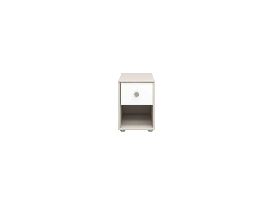 Flexa Classic nachtkastje greywash / wit / natural green - Afbeelding 2