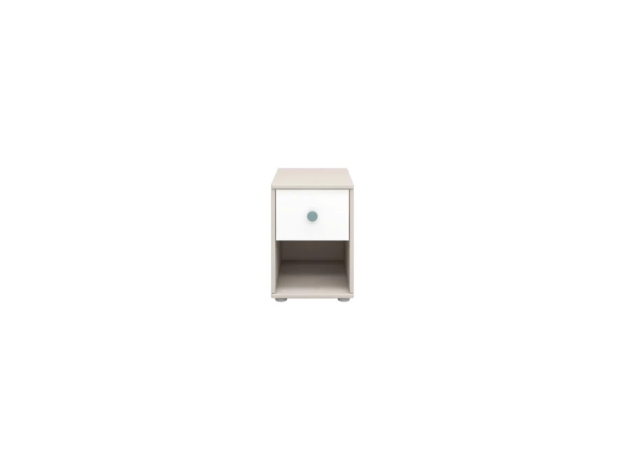 Flexa Classic nachtkastje greywash / wit / teal - Afbeelding 2
