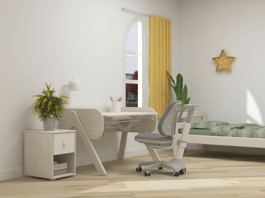 Flexa Classic nachtkastje whitewash / wit / wit - Afbeelding 4