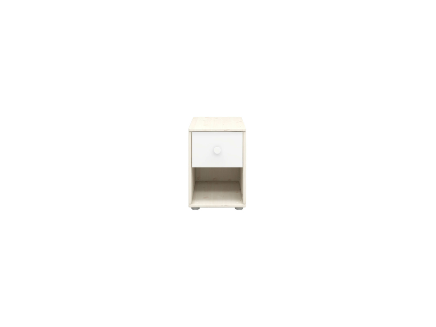Flexa Classic nachtkastje whitewash / wit / wit - Afbeelding 2