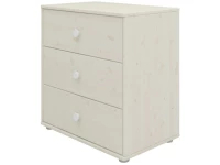 Flexa Classic ladekast met 3 laden whitewash / wit