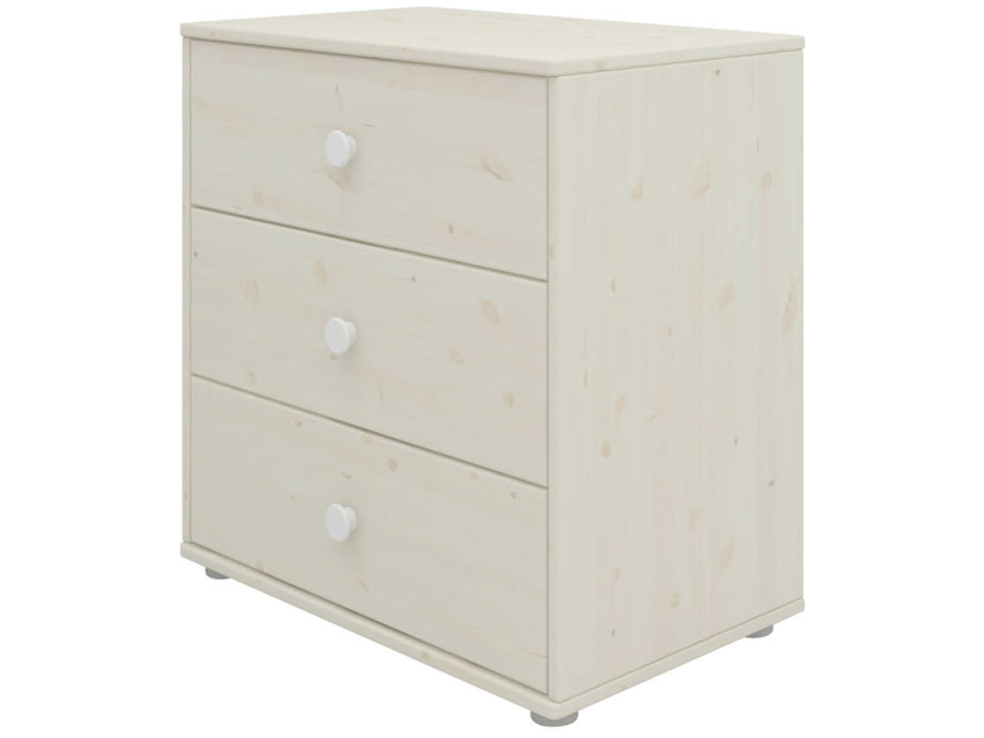 Flexa Classic ladekast met 3 laden whitewash / wit
